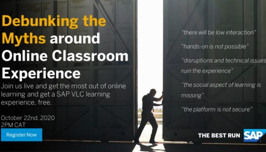 SAP Event: Debunking the Myths Around Online Classroom Experience