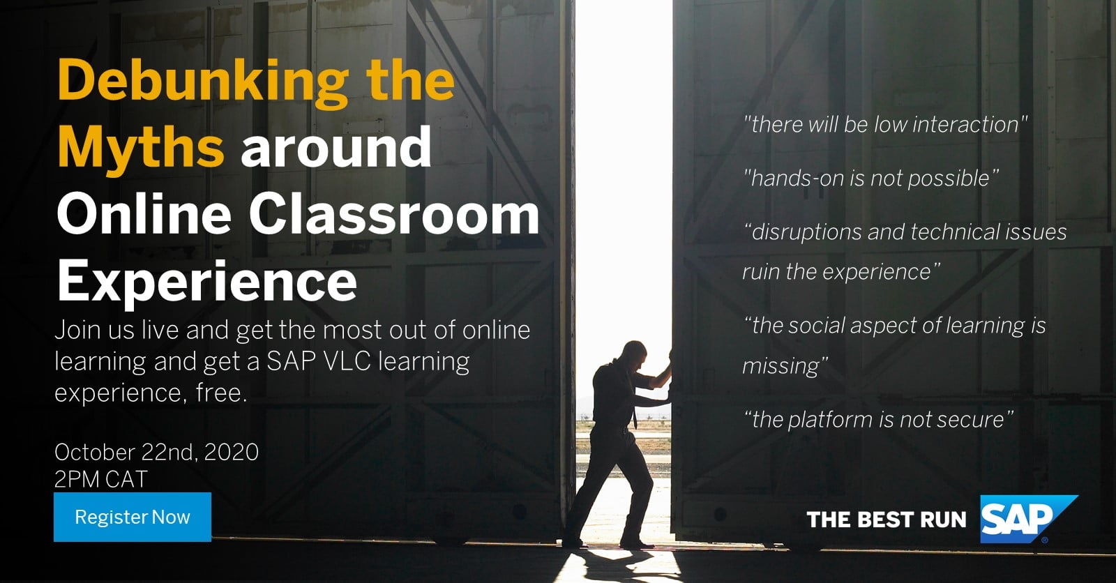 SAP Event: Debunking the Myths Around Online Classroom Experience