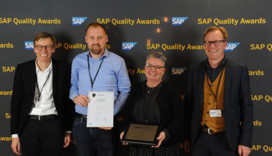 Velux vinder bronze i SAP Nordic Quality Awards 2019