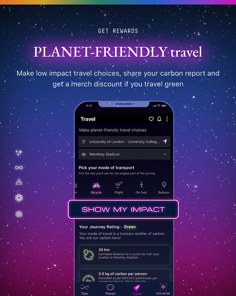 App image travel section