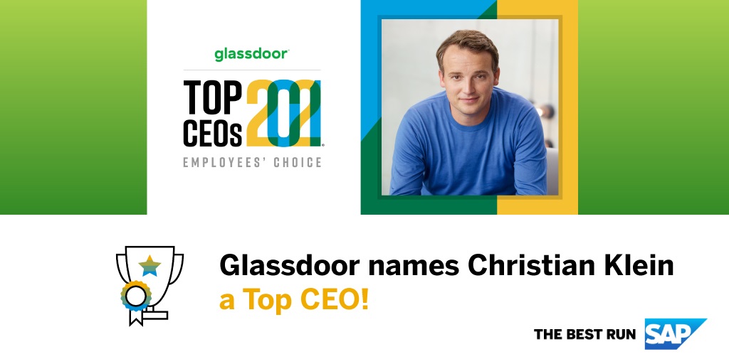 Glassdoor désigne Christian Klein comme Top CEO 2021