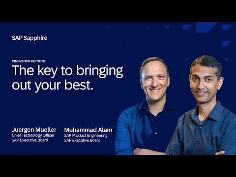 SAP Sapphire Innovation Keynote: The key to bringing out your best | 2024