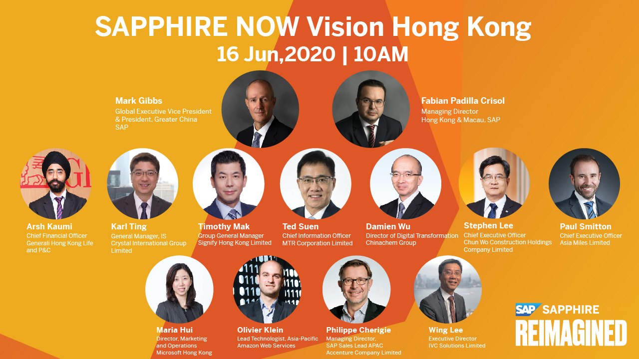 SAP SAPPHIRE NOW Hong Kong – Reimagining Potential Of A New Era - Press ...