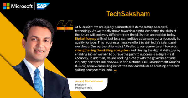 Anant Maheshwari Microsoft TechSaksham 