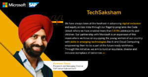 Kulmeet Bawa SAP India TechSaksham