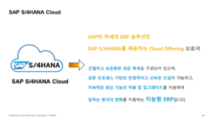 지능형 클라우드 ERP - SAP S/4HANA Cloud