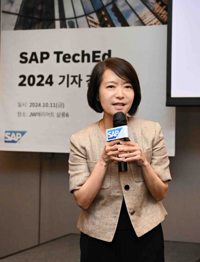 SAP TechEd 2024 기자 간담회 신은영 대표이사