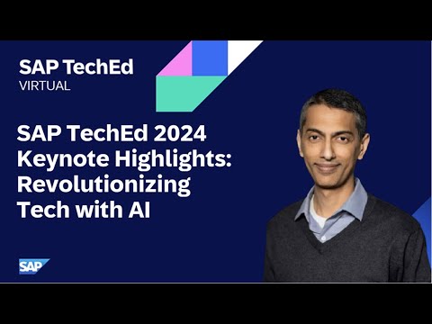 Revolutionizing Tech with AI - SAP TechEd 2024 Keynote Highlights in 6 Minutes