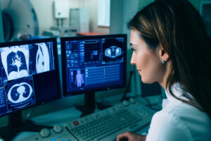 Image of woman in healthcare illustrating digital transformation of healthcare