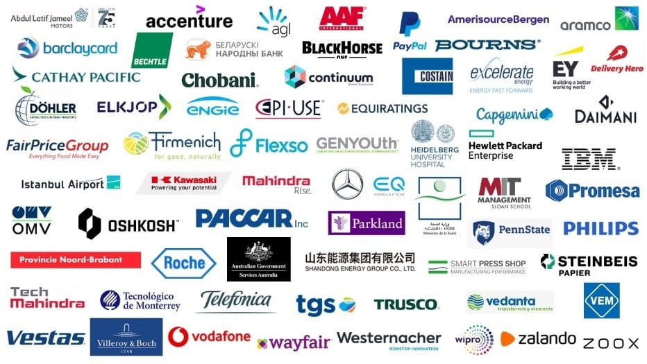 Logos of the 2021 SAP Innovation Awards finalists