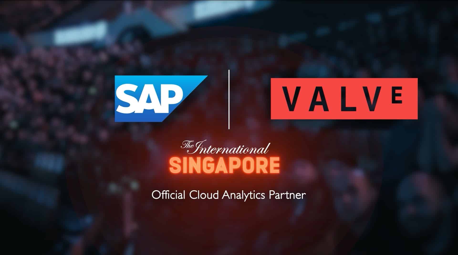 Logos: SAP and Valve, The International 11