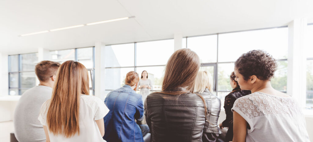 Group of students at a lecture