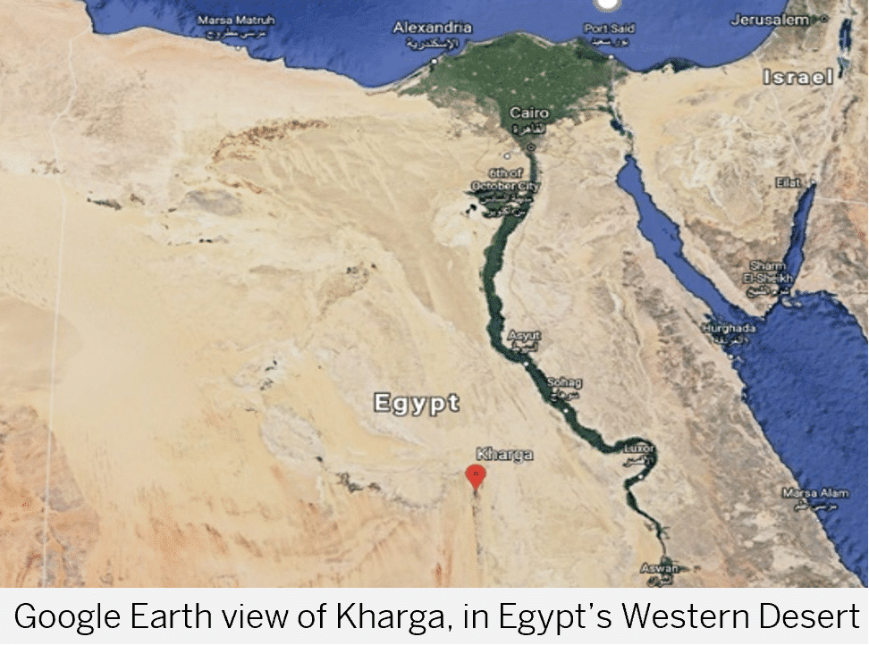 Google Earth view of Kharga