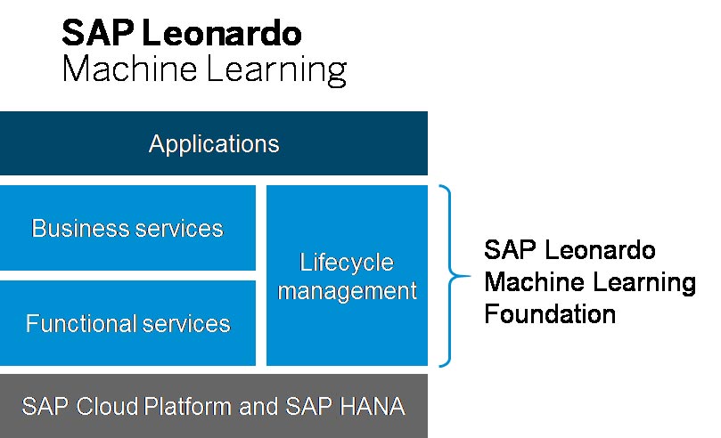 Afbeelding van SAP Leonardo Machine Learning tools.