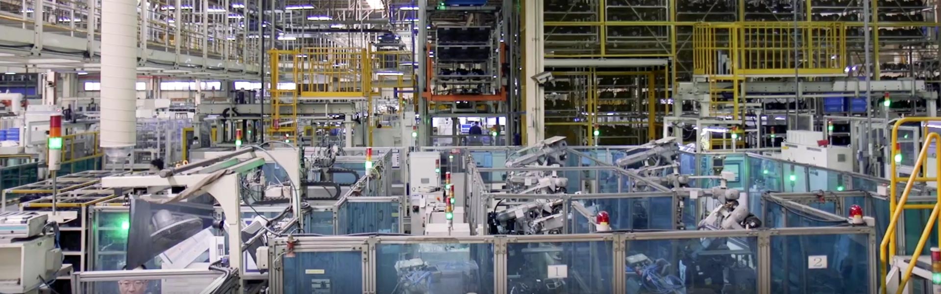 Video screenshot: overlooking Hanon Systems factory