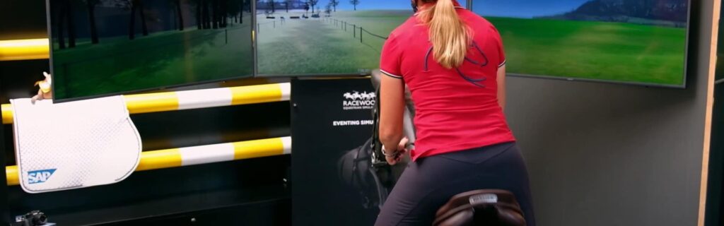 Screenshot: Riding Simulater at SAP Equestrian Experience Center