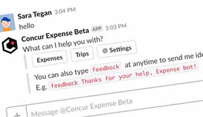 Concur Labs and Slack Partner to Bring Travel and Expense Bots to the Masses
