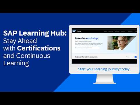 SAP Learning Hub: Stay Ahead with Certifications and Continuous Learning