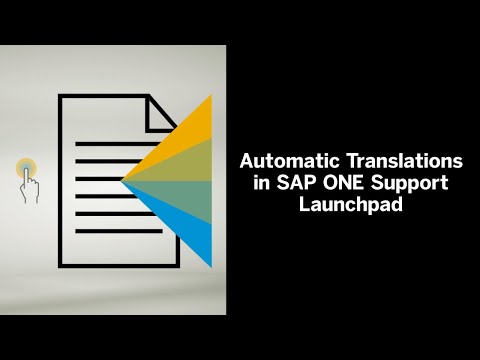 SAP Next-Generation Support: Automatic Translation