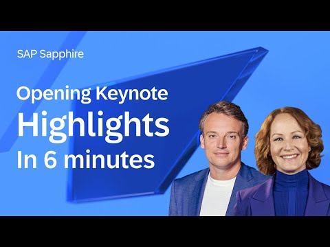Opening Keynote Highlights | SAP Sapphire 2024 | Bring Out the Best in Your Business